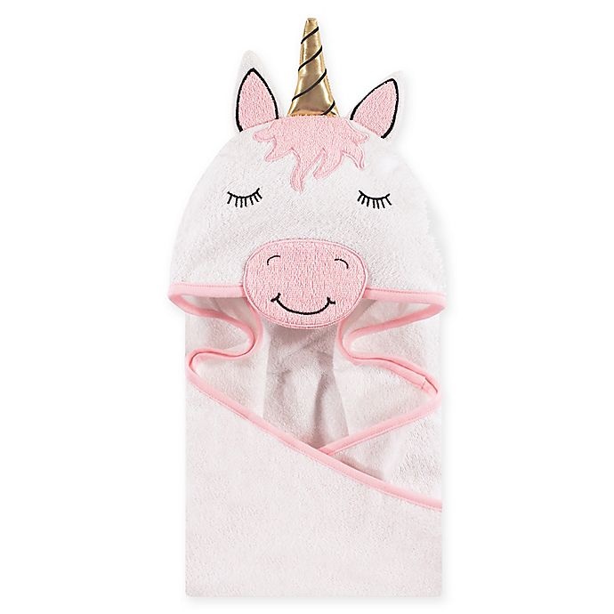 slide 1 of 1, Hudson Baby Unicorn Hooded Towel - White, 1 ct