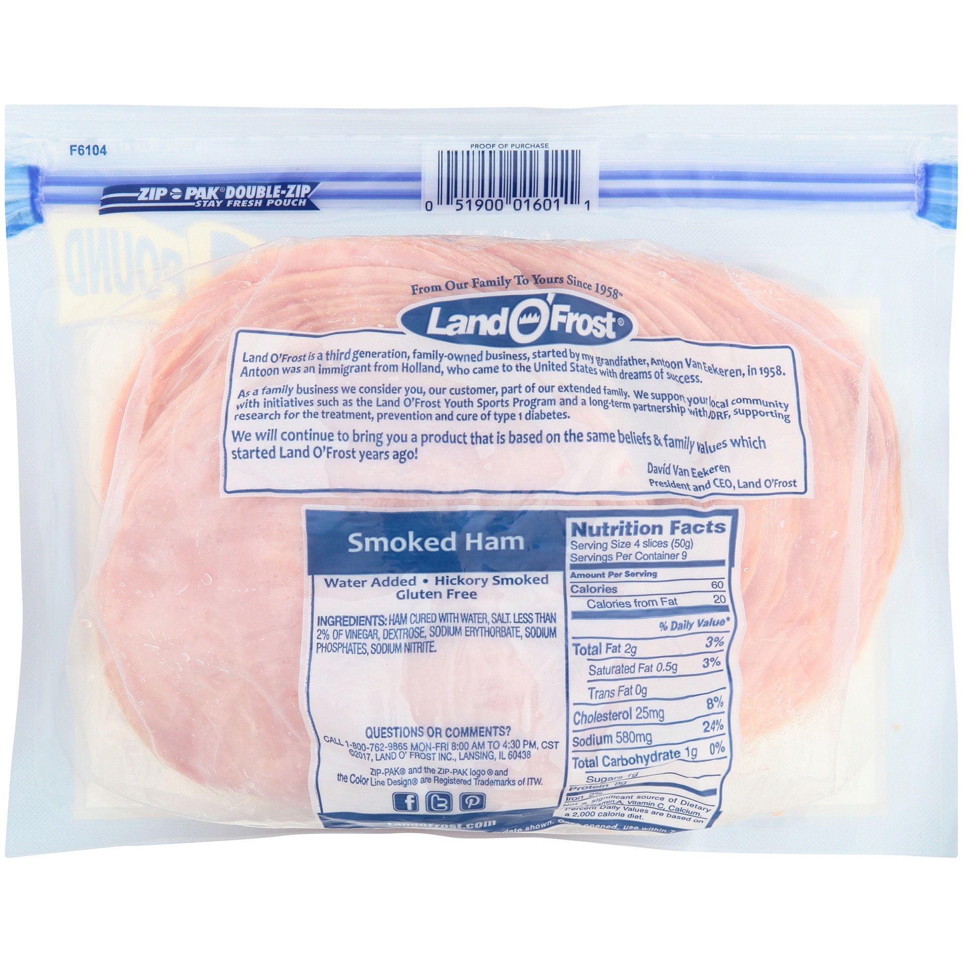 slide 14 of 16, Land O' Frost Premium Natural Hickory Smoked Ham, 16 oz