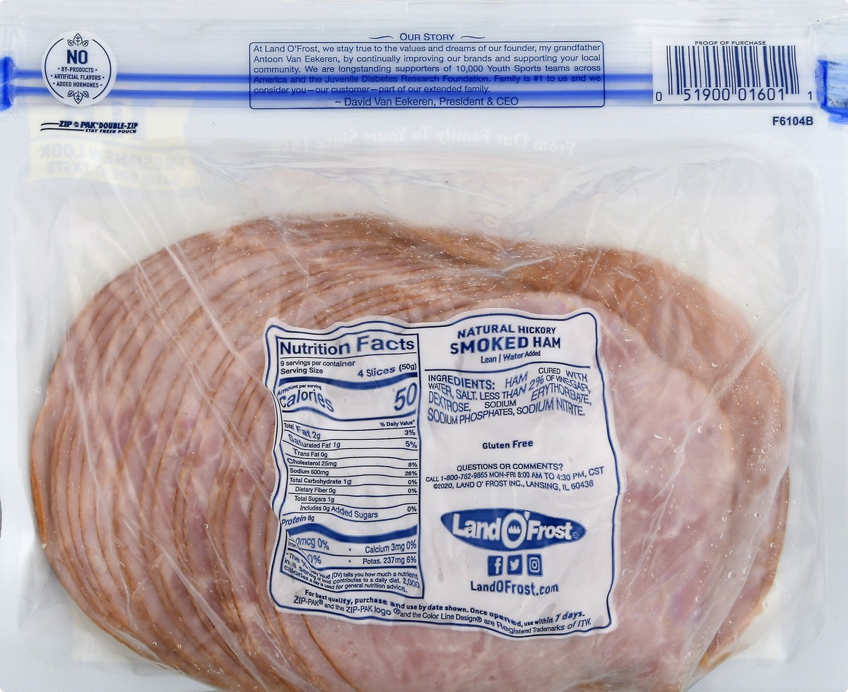 slide 8 of 16, Land O' Frost Premium Natural Hickory Smoked Ham, 16 oz