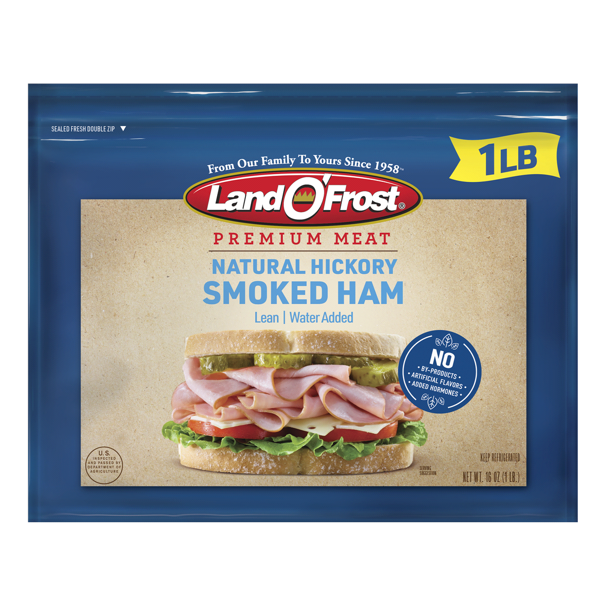 slide 1 of 6, Land O' Frost Premium Natural Hickory Smoked Ham, 16 oz