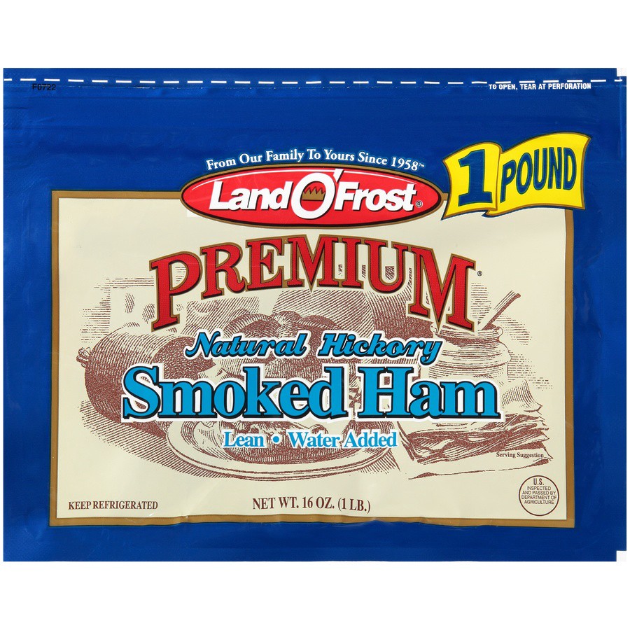 slide 1 of 16, Land O' Frost Premium Natural Hickroy Smoke Ham - 16 oz, 16 oz