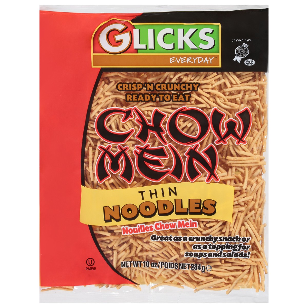 slide 1 of 9, Glicks Thin Chow Mein Noodles, 10 oz