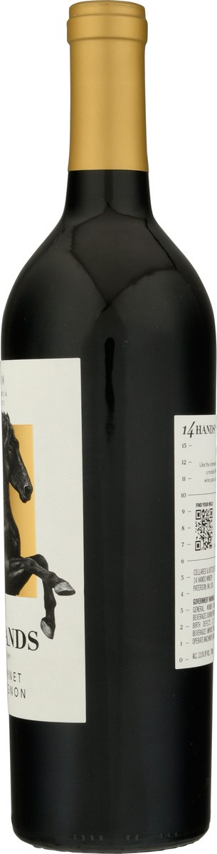 slide 2 of 9, 14 Hands Cabernet Sauvignon, Red Wine, 750 mL Bottle, 750 ml
