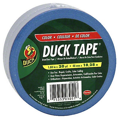 slide 1 of 1, Duck Blue Duct Tape 20 Yards, 1 ct