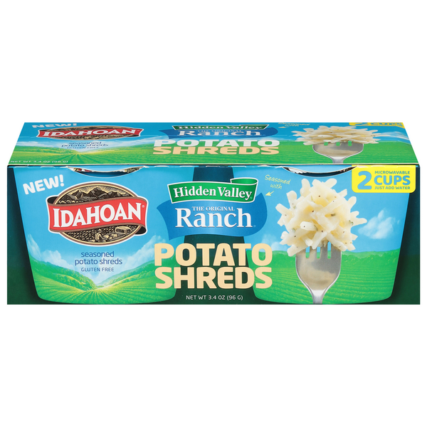 slide 1 of 1, Idahoan Potato Shreds, Seasoned, The Original Ranch, 2 ct