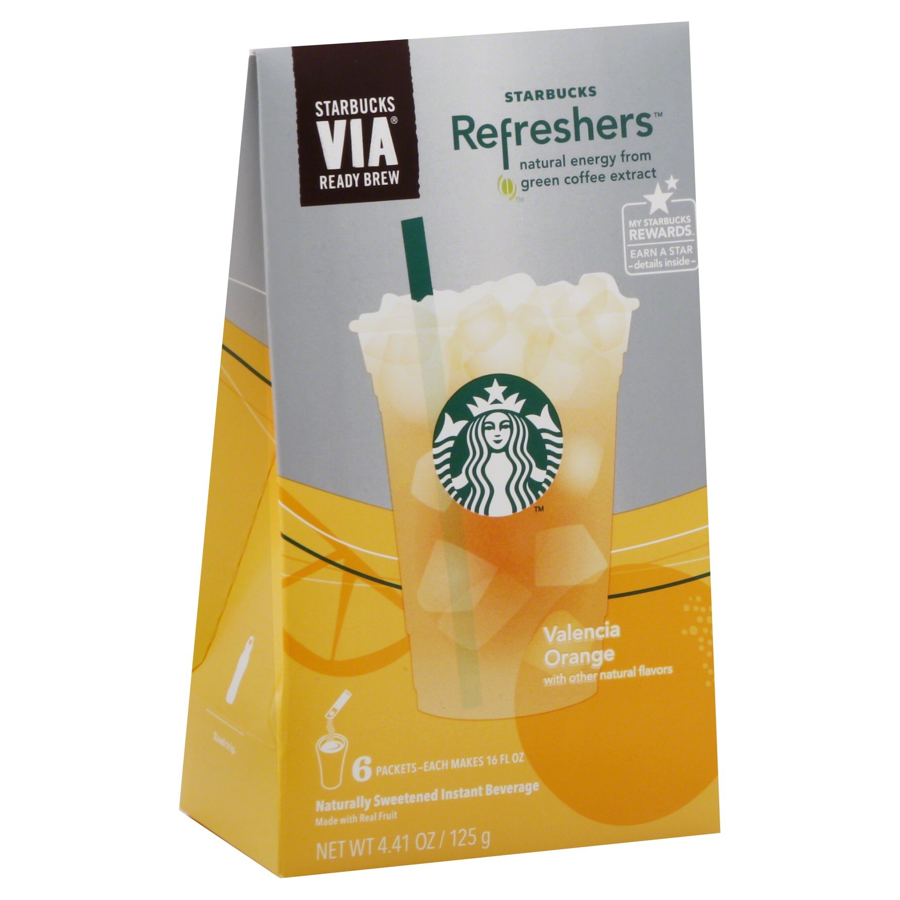 slide 1 of 8, Starbucks Valencia Orange Via Instant Refreshers - 6 ct, 6 ct