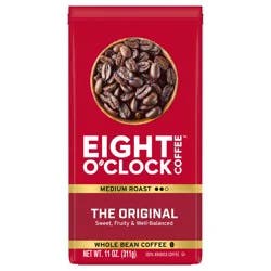 Eight O'Clock Coffee Original Whole Bean Coffee 11 oz