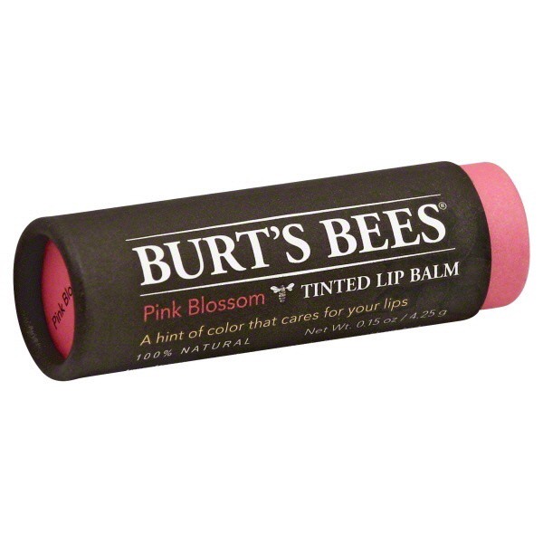 slide 1 of 1, Burt's Bees Pink Blossom Tinted Lip Balm, 0.15 oz