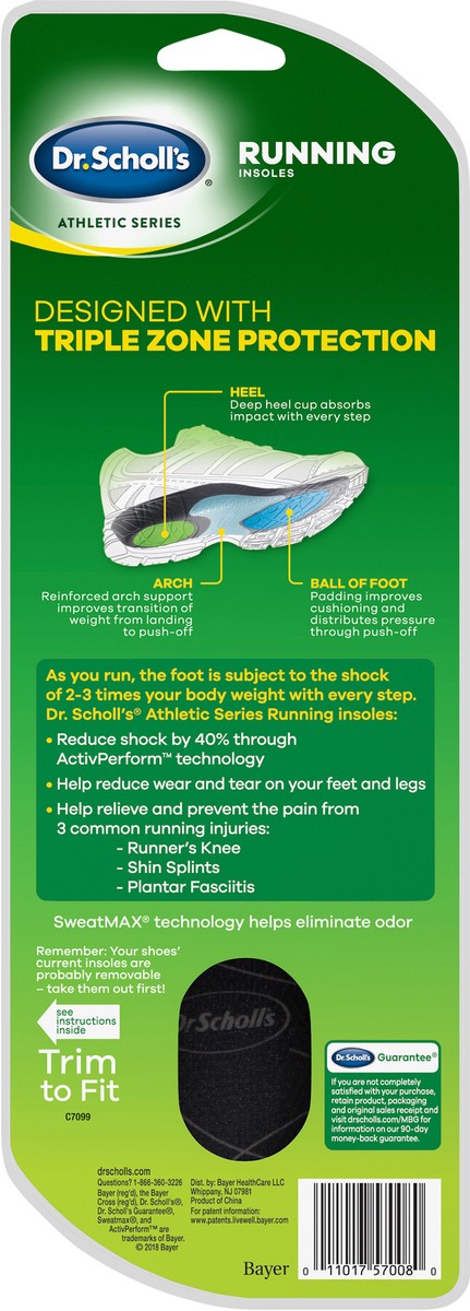 slide 2 of 3, Dr. Scholl's Running Men's Insoles 1 ea, 1 pair