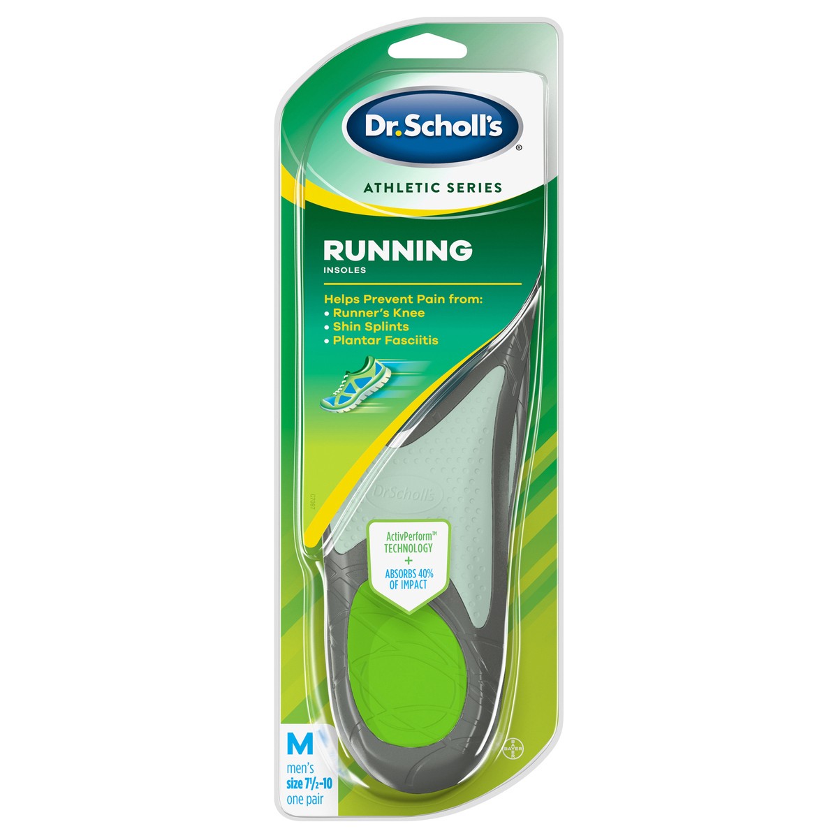 slide 1 of 3, Dr. Scholl's Running Men's Insoles 1 ea, 1 pair