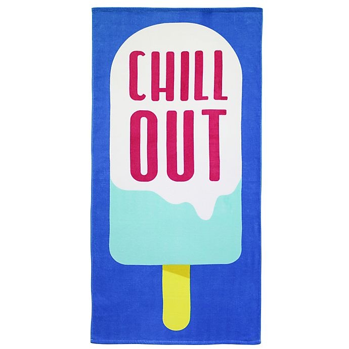 slide 1 of 1, Destination Summer Chill Out Beach Towel, 1 ct