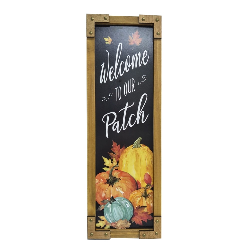 slide 1 of 1, Holiday Home Our Patch Porch Sign - Wood, 24 in