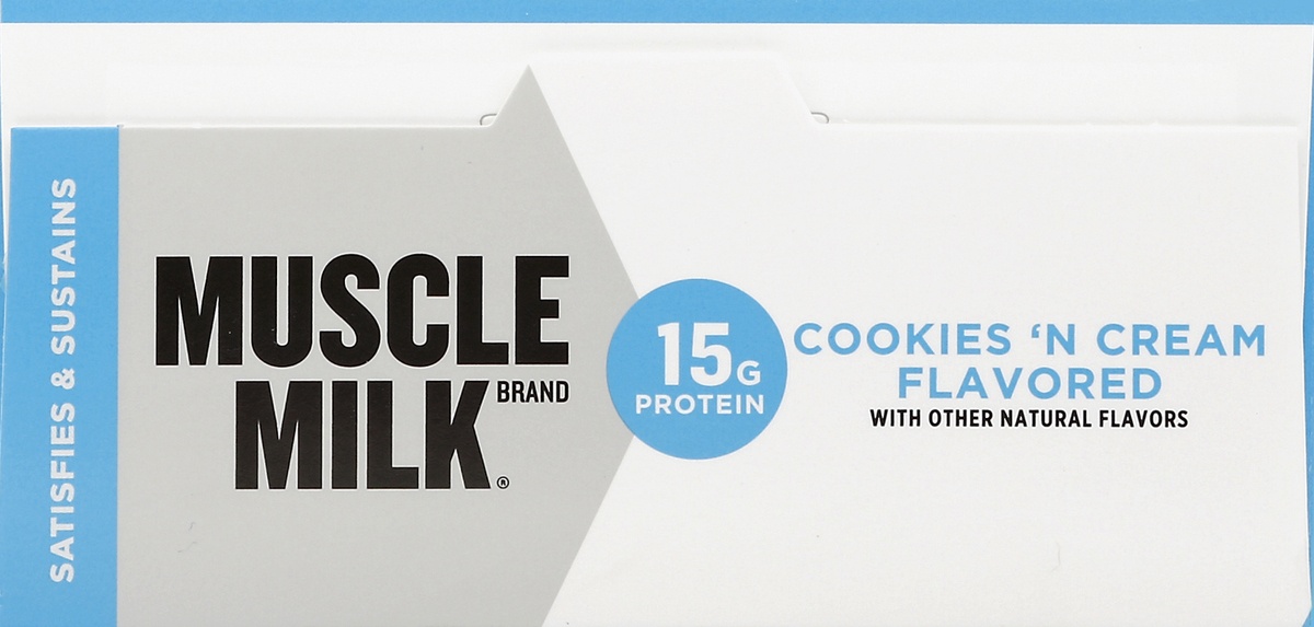 slide 2 of 4, Muscle Milk Cookies 'n Cream Flavored Protein Bars, 5 ct