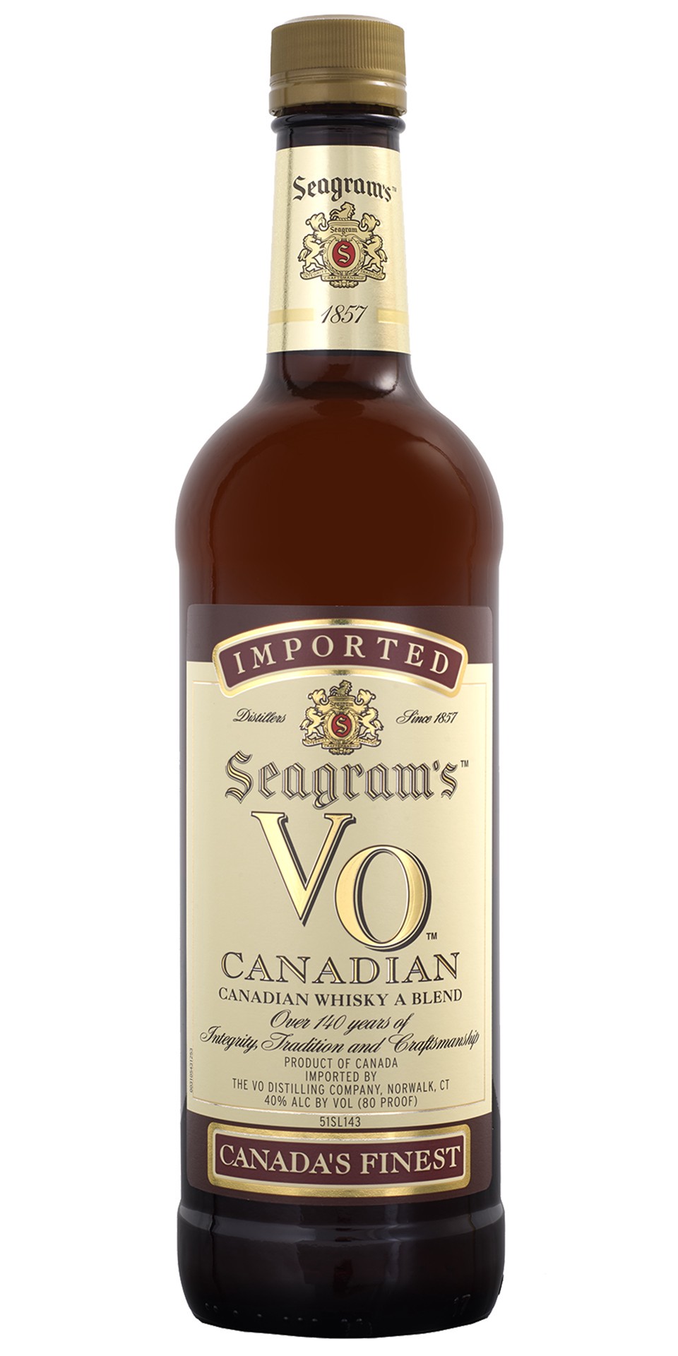 slide 1 of 2, Seagram's Vo Crown Canadian Whisky, 750 ml