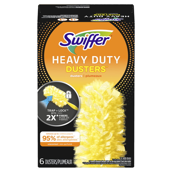 slide 1 of 1, Swiffer Duster Multi-Surface Heavy Duty Refills, 6 ct