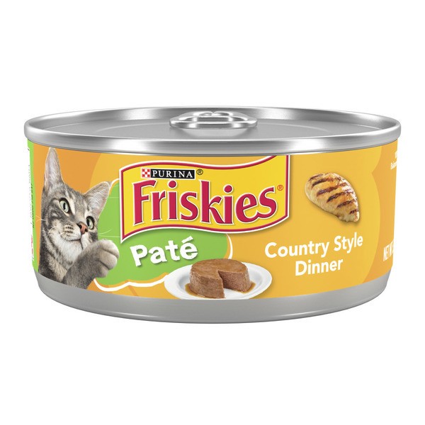 slide 1 of 1, Purina Friskies Pate Wet Cat Food, Country Style Dinner, 5.5 oz