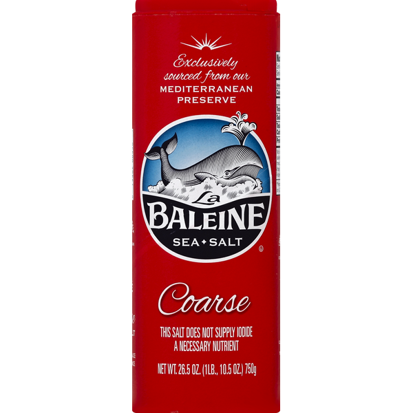 slide 1 of 1, La Baleine Sea Salt, Coarse, 26.5 oz