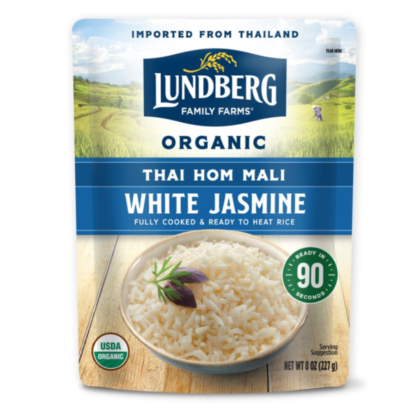 slide 1 of 1, Lundberg Family Farms Organic White Thai Jasmine Rice, 8 oz