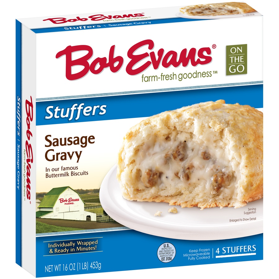 slide 4 of 8, Bob Evans Sausage Gravy Biscuit Stuffers, 16 oz