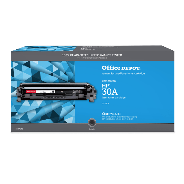 slide 4 of 6, Clover Imaging Group Office Depot Brand Remanufactured Black Toner Cartridge Replacement For Hp 30A, Cf230A, Od30A, 1 ct