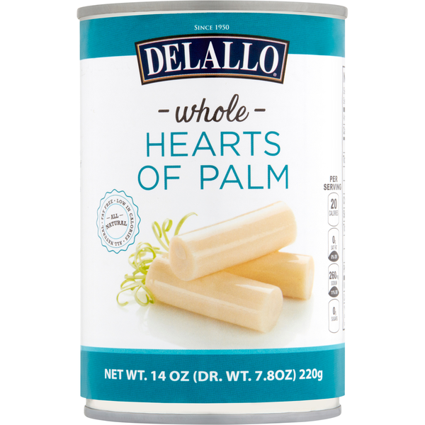 slide 1 of 1, DeLallo Hearts of Palm, Whole, 14 oz