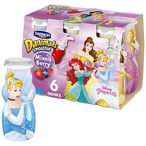 slide 1 of 1, Danimals Mixed Berry Smoothies, 3.1 fl oz