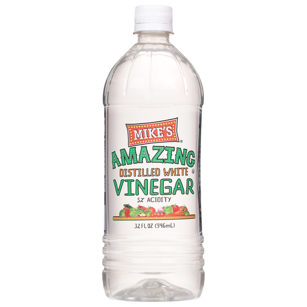 slide 1 of 1, Mike's Vinegar, Distilled White, 5% Acidity, 32 fl oz