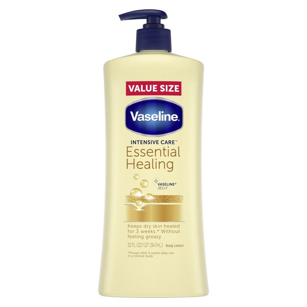 slide 1 of 1, Vaseline Hand And Body Lotion Essential Healing, 32 fl oz