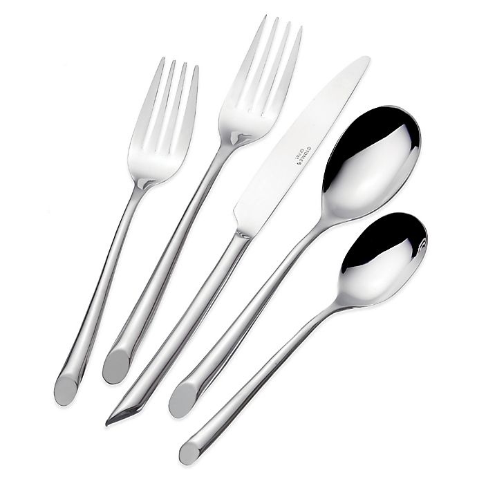 slide 1 of 1, Towle Living Satin Wave Flatware Set, 20 ct