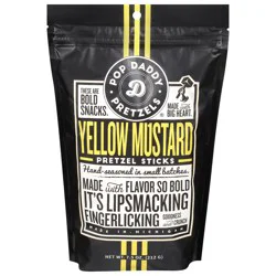 Pop Daddy Yellow Mustard Seasoned Pretzels