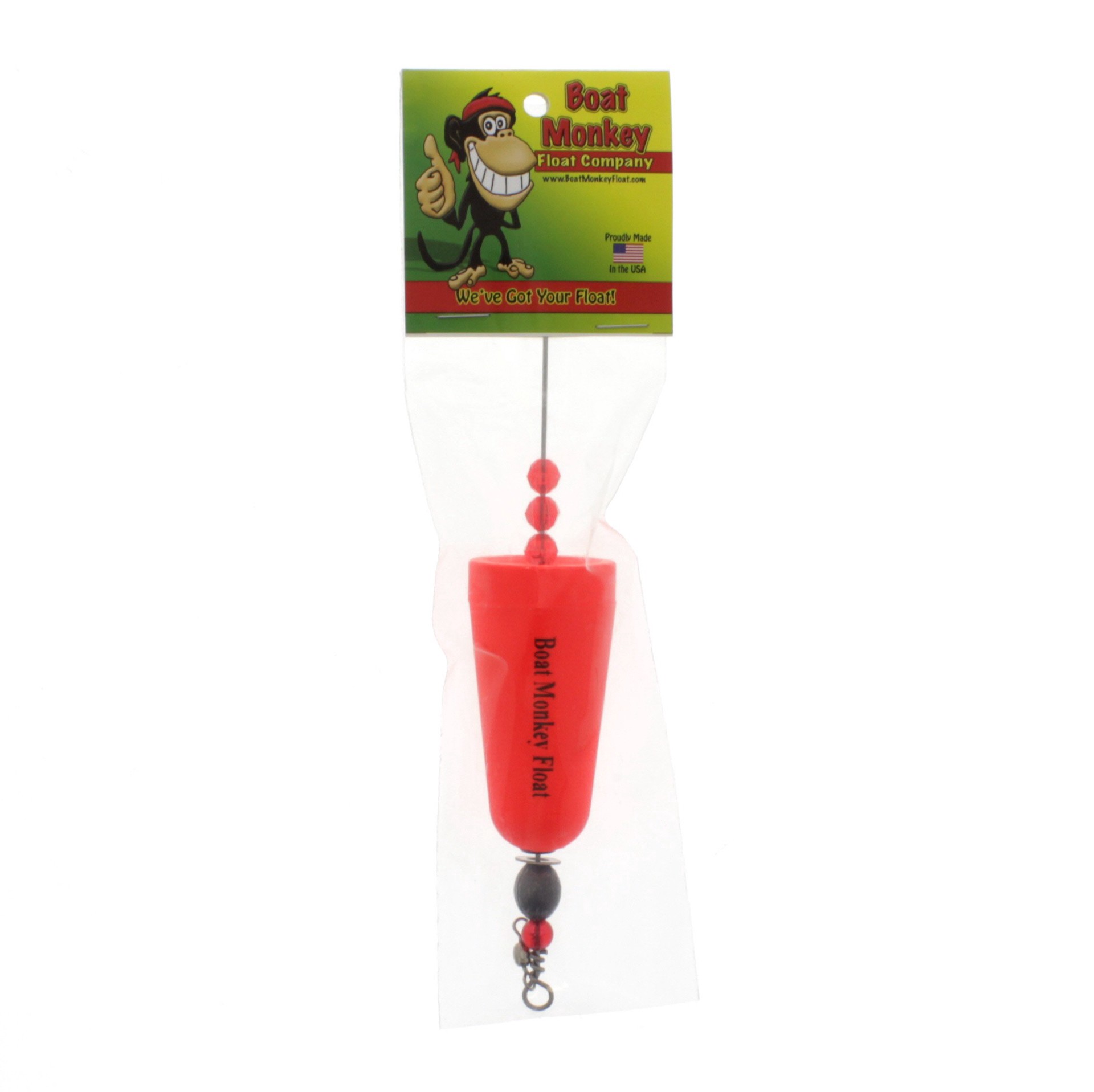 slide 1 of 1, Boat Monkey Float Company Boat Monkey Popper Float, Red, 1 ct