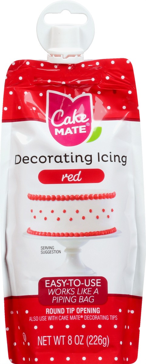 slide 9 of 10, Cake Mate Red Decorating Icing, 8 oz