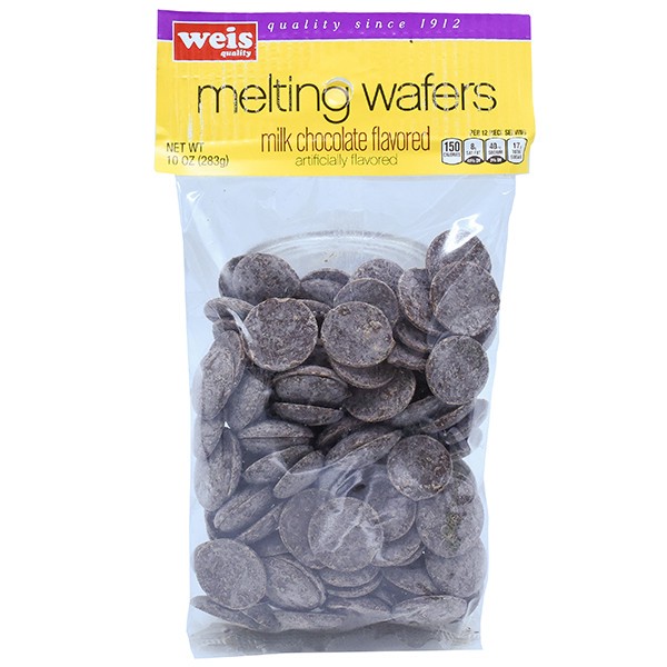 slide 1 of 1, Weis Quality Dark Chocolate Wafers, 10 oz