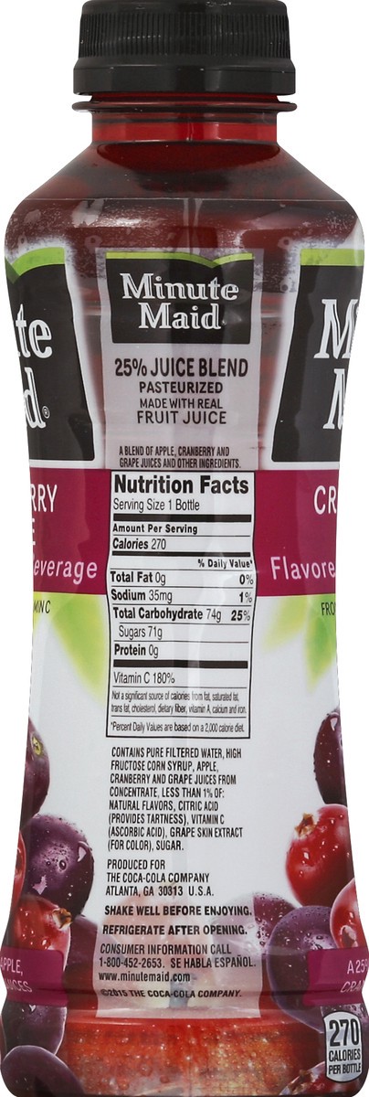 slide 3 of 4, Minute Maid Juice Beverage - 15.2 oz, 15.2 fl oz