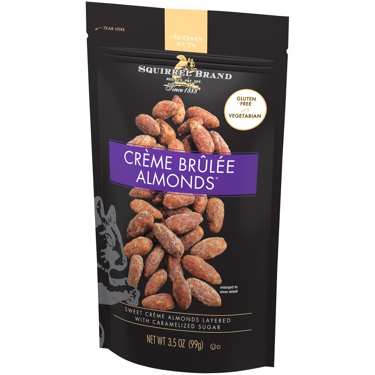 slide 10 of 11, Squirrel Brand Creme Brulee Almonds 3.5 oz. Bag, 3.5 oz