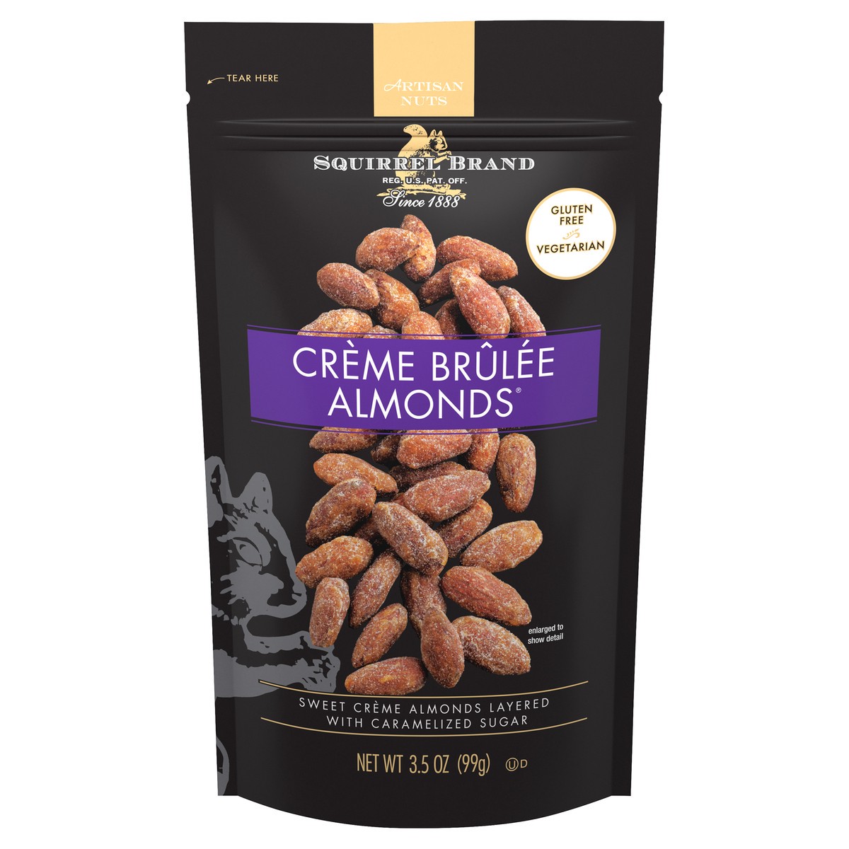 slide 7 of 11, Squirrel Brand Creme Brulee Almonds 3.5 oz. Bag, 3.5 oz