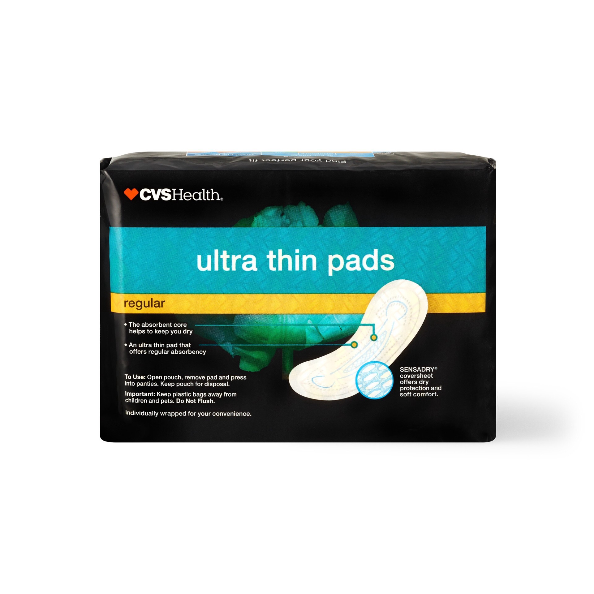 slide 2 of 7, Cvs Ultra Thin Pads, Regular , 22 Ct, 26 ct