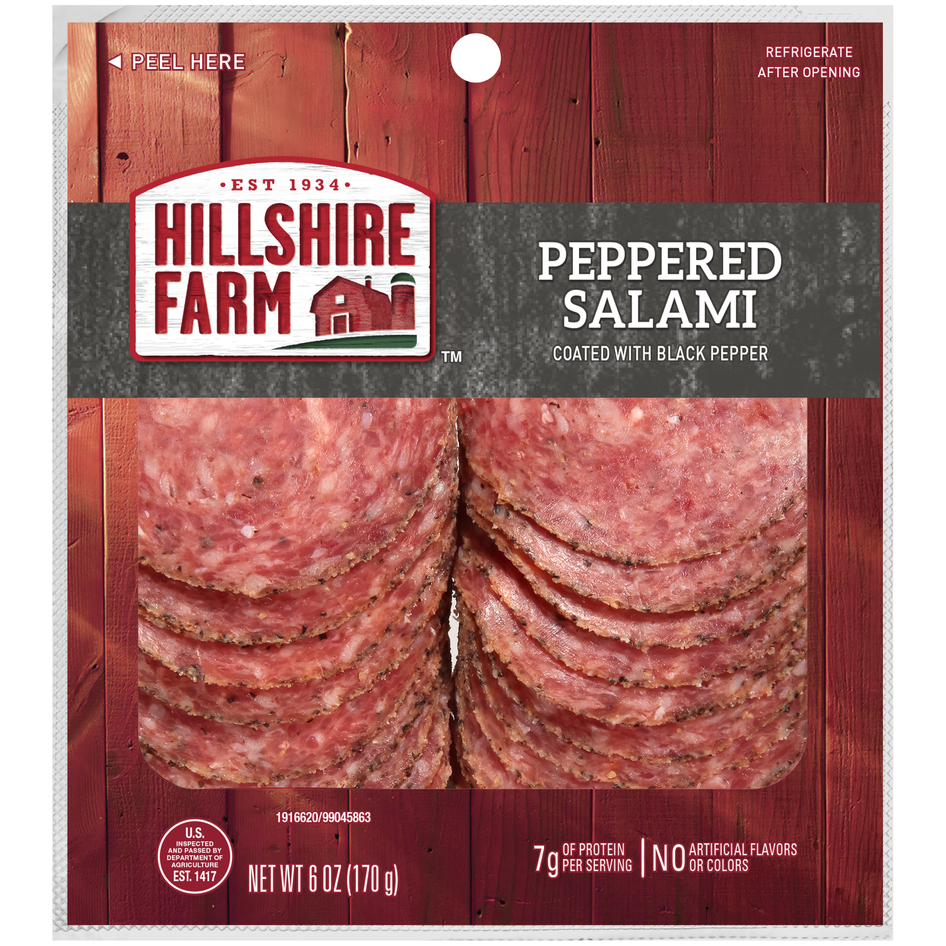 slide 1 of 4, Hillshire Farm Lunchmeat Peppered Salami, 4.5 oz