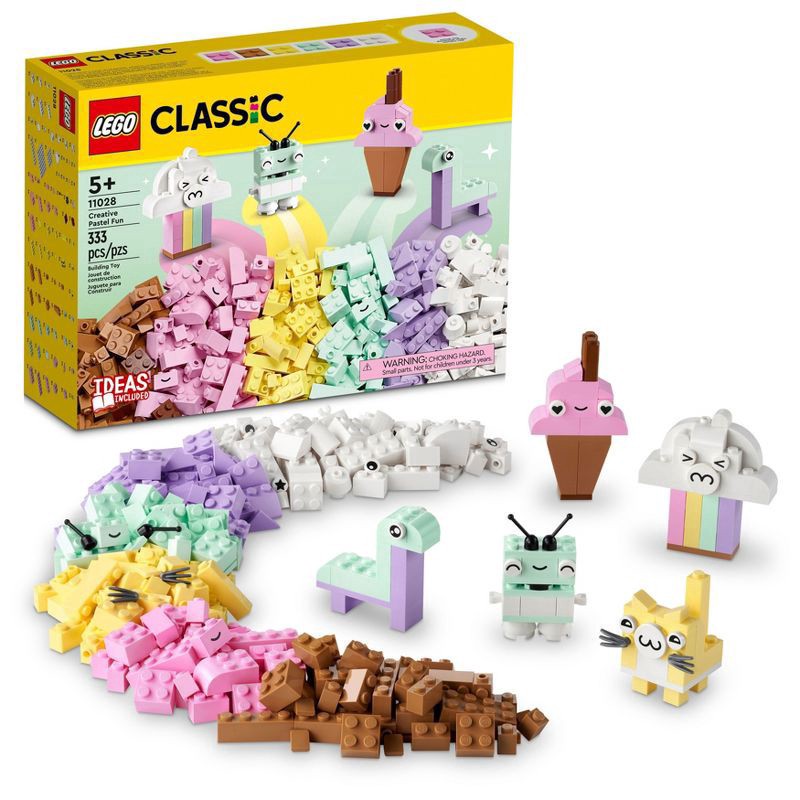 slide 1 of 21, LEGO Classic Creative Pastel Fun Building Bricks Toy 11028, 1 ct
