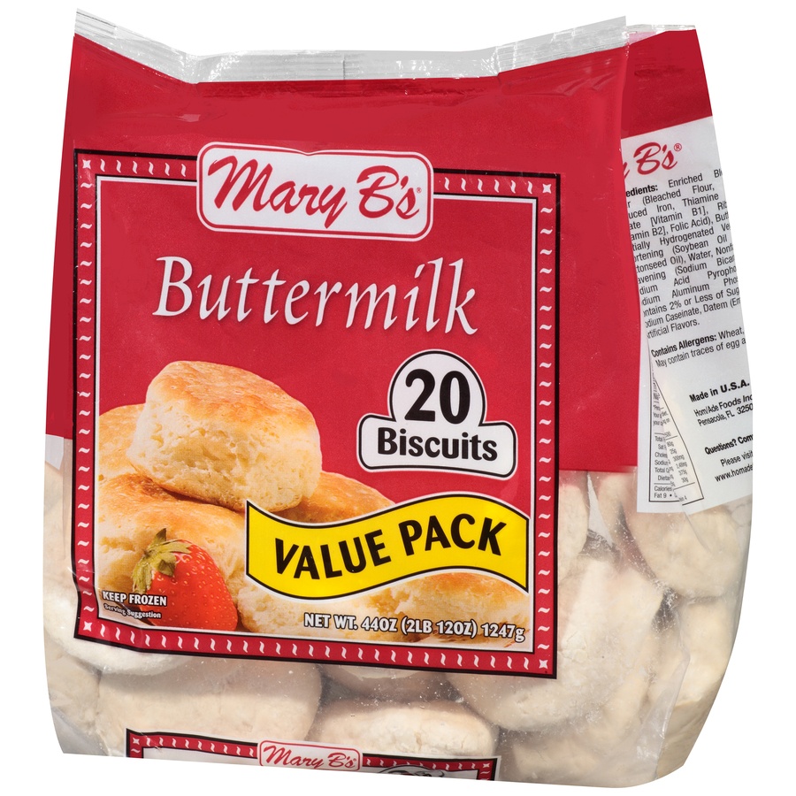 slide 3 of 8, Mary B's Buttermilk Biscuits, 20 ct; 44 oz