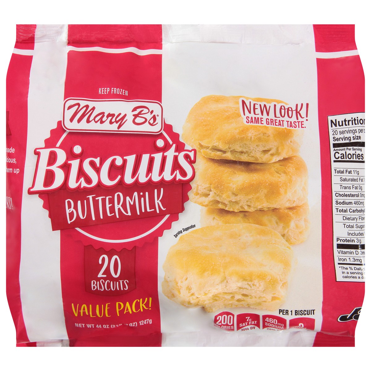 slide 1 of 9, Mary B's Buttermilk Biscuits Value Pack 20 ea, 20 ct