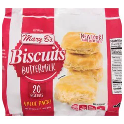 Mary B's Buttermilk Biscuits Value Pack 20 ea