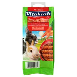 Vitakraft Carrot Slims Carrot Sticks for Small Animals