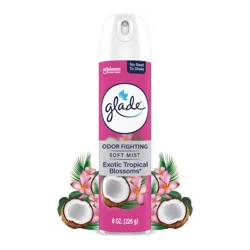 Glade Odor Fighting Soft Mist Air Freshener Room Spray, Exotic Tropical Blossoms