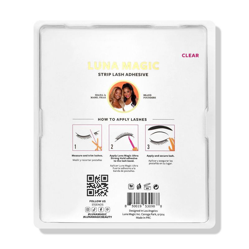 slide 3 of 3, LUNA MAGIC Lash Glue - Clear - 0.17oz, 0.17 oz