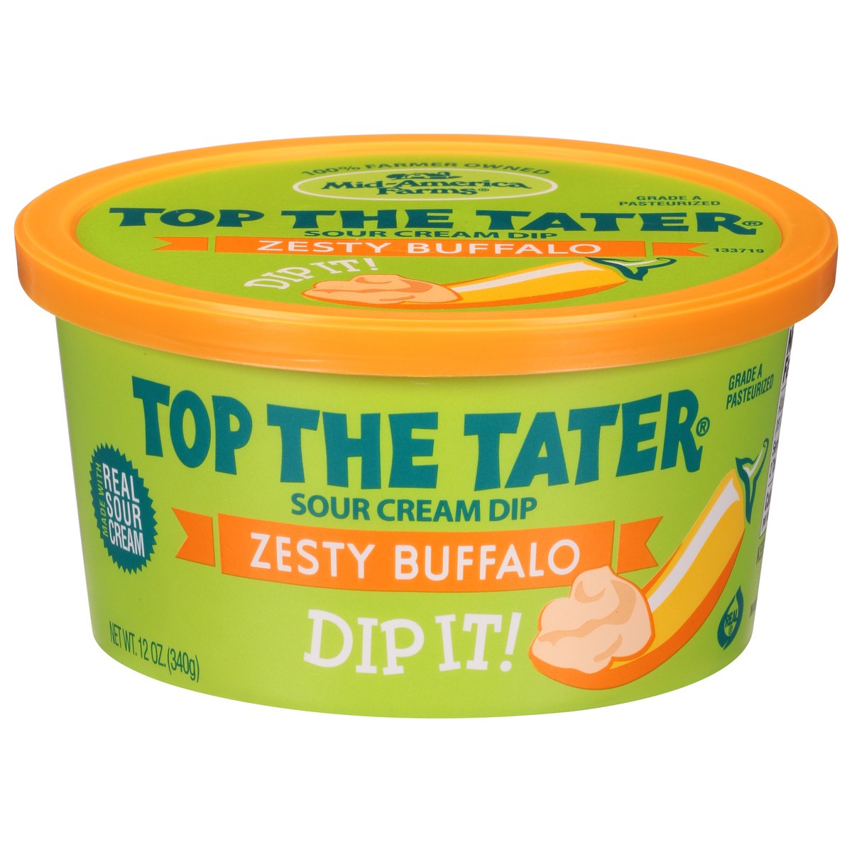 slide 1 of 11, Mid America Farms Mid America Zesty Buffalo Top The Tater, 12 oz