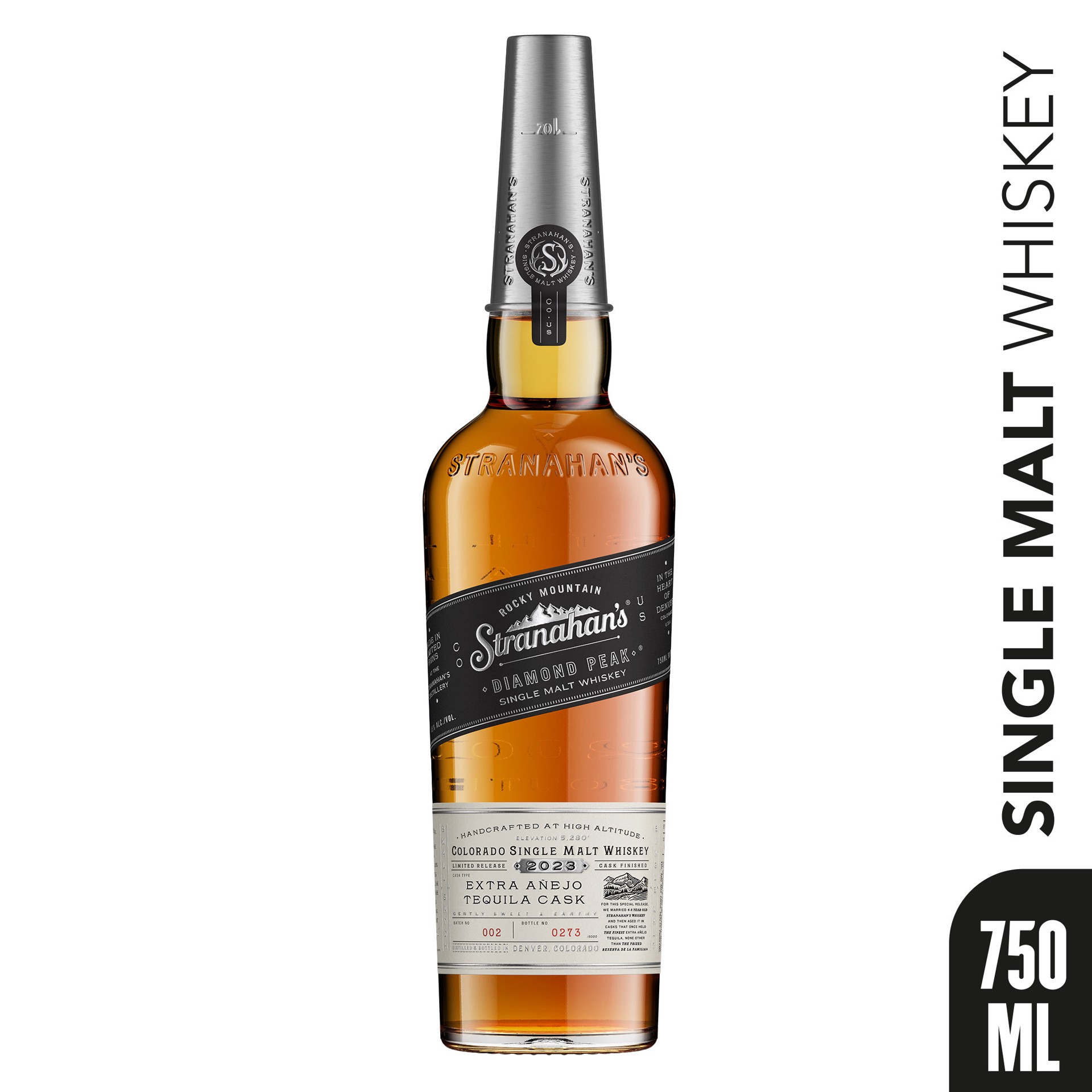 slide 1 of 7, Stranahan''s Diamond Peak - Extra Anejo Tequila Cask American Whiskey 90 Proof (750 ml), 750 ml