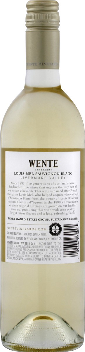 slide 3 of 9, Wente Vineyards Louis Mel Livermore Valley 2018 Sauvignon Blanc 750 ml, 750 ml