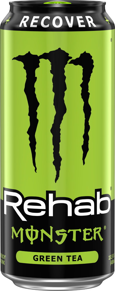 slide 1 of 1, Monster Rehab Green Tea Energy Drink - 15.50 fl oz, 15.50 fl oz