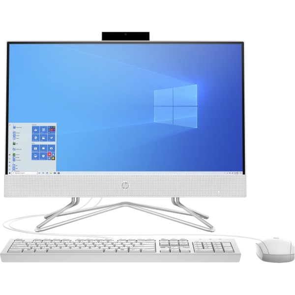 slide 1 of 7, Hp 22-Dd0010 All-In-One Desktop Pc, 21.5'' Screen, Amd Athlon Silver, 4Gb Memory, 256Gb Solid State Drive, Windows 10 Home, 9Ed50Aa#Aba, 1 ct